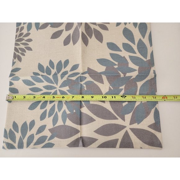 Set of 3 Cozy Polyester Throw Pillow Covers Dusty Blue/Gray 15.5" x 15.5" w/zipp - Picture 4 of 12